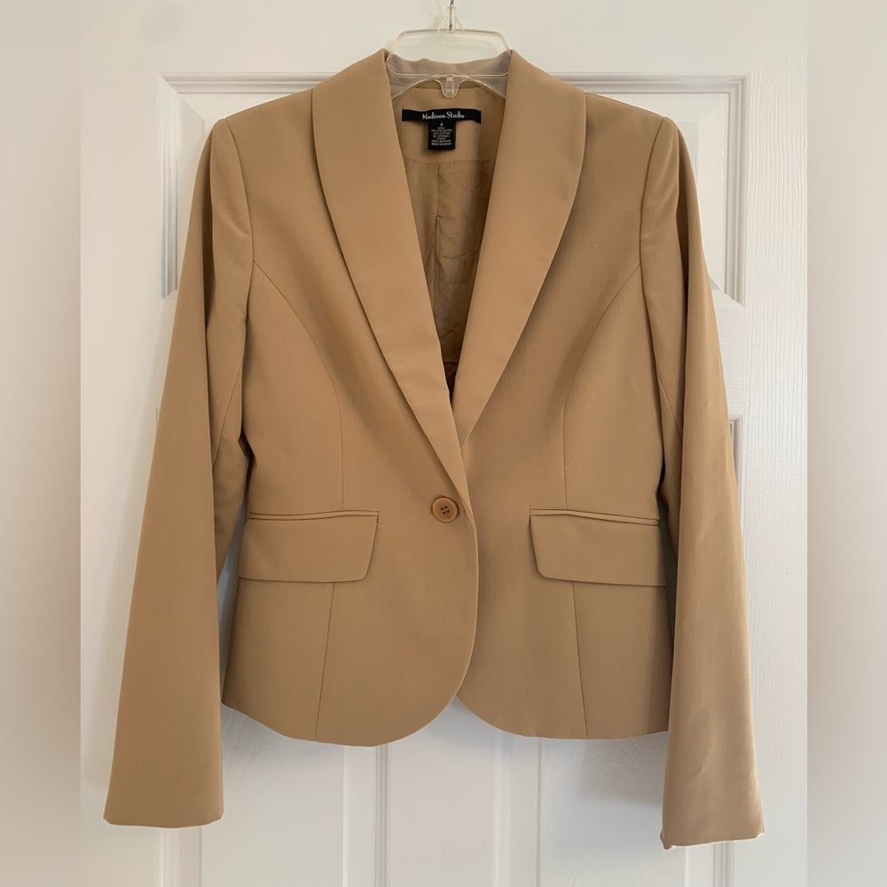 Madison Studio Tan Blazer, 4